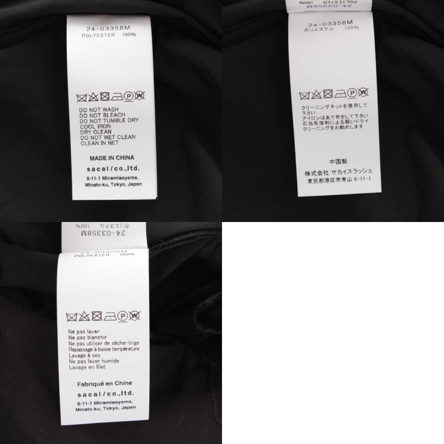 sacai（サカイ） 24年 Matte Taffeta Shirt 半袖シャツ 24-03358M