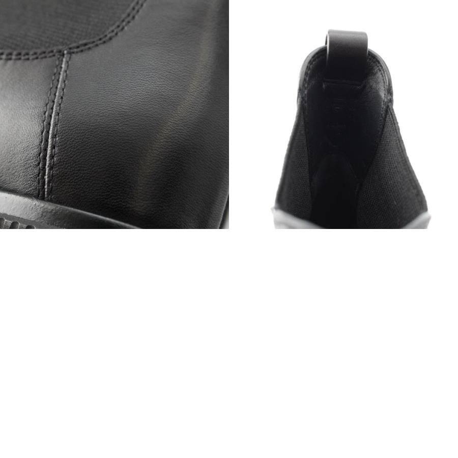 CHANEL（シャネル） レザー ココマーク バックロゴ サイドゴア ブーツ