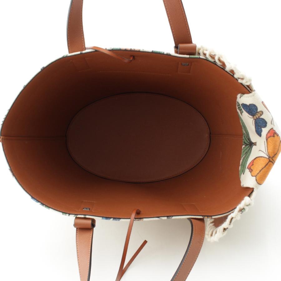 美品　ロエベ　エレファント　バスケット　ラフィア　レザー　アナグラム　ブラウン LOEWE（ロエベ） エレファント レザー×フェルト ハーバリウム