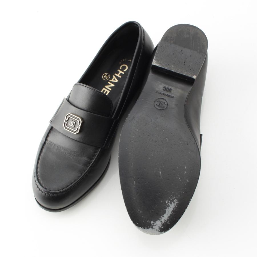 CHANEL（シャネル） 24AW レザー メタルココマーク ローファー G45569