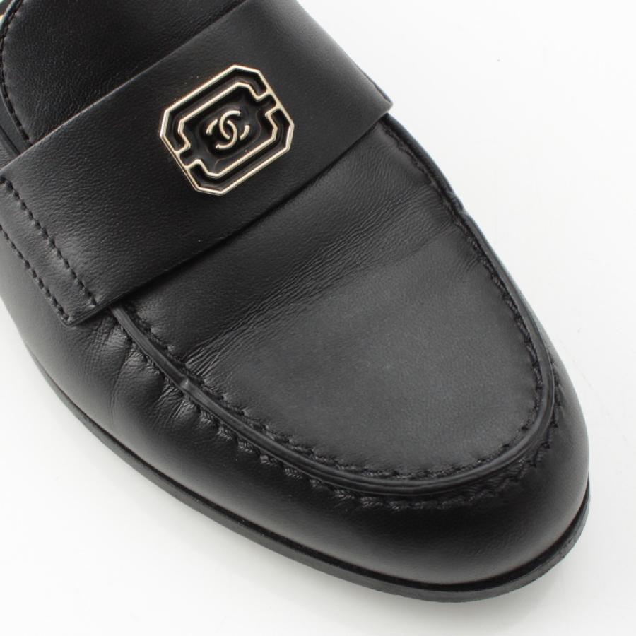 CHANEL（シャネル） 24AW レザー メタルココマーク ローファー G45569