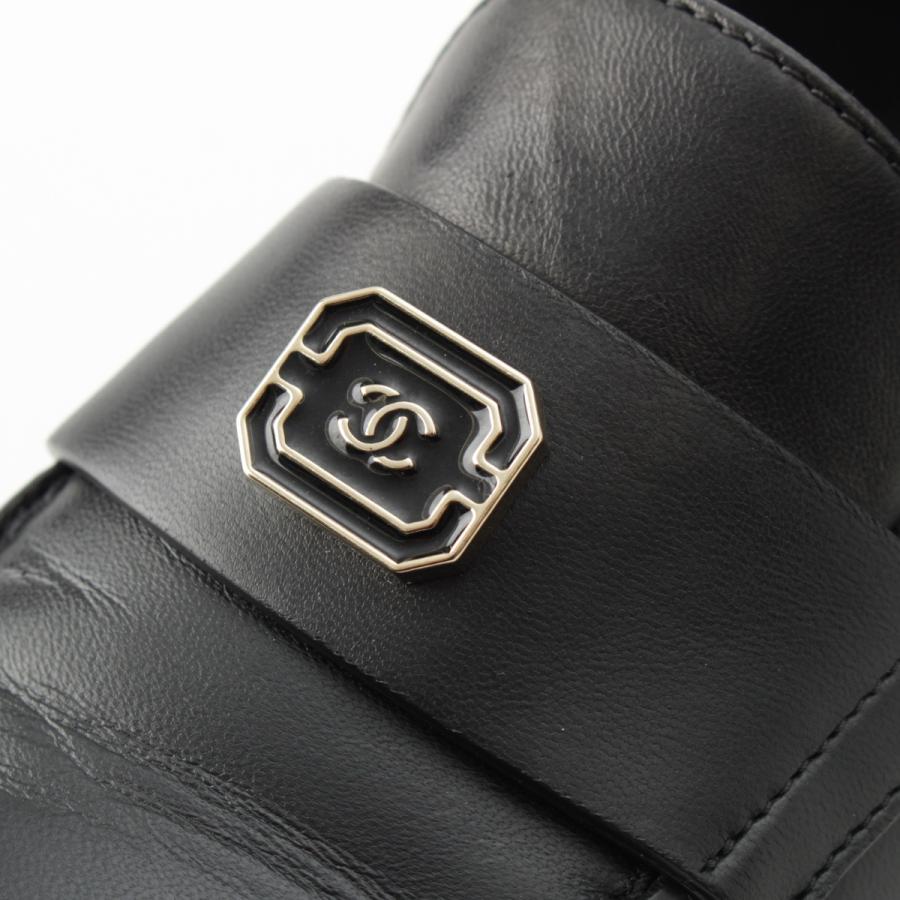 CHANEL（シャネル） 24AW レザー メタルココマーク ローファー G45569