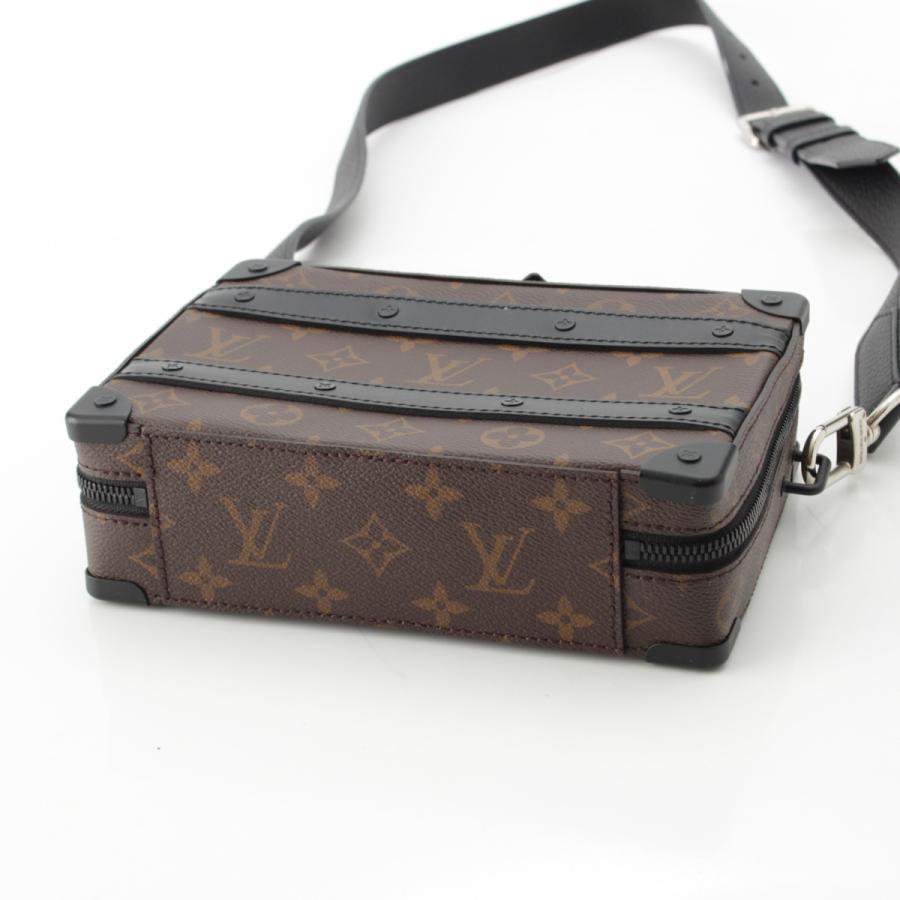 【美品】ルイヴィトン マカサー ソフトトランク ソーラーレイ ショルダーバッグ LOUIS VUITTON（ルイ・ヴィトン） レザー モノグラム マカサー ソフト