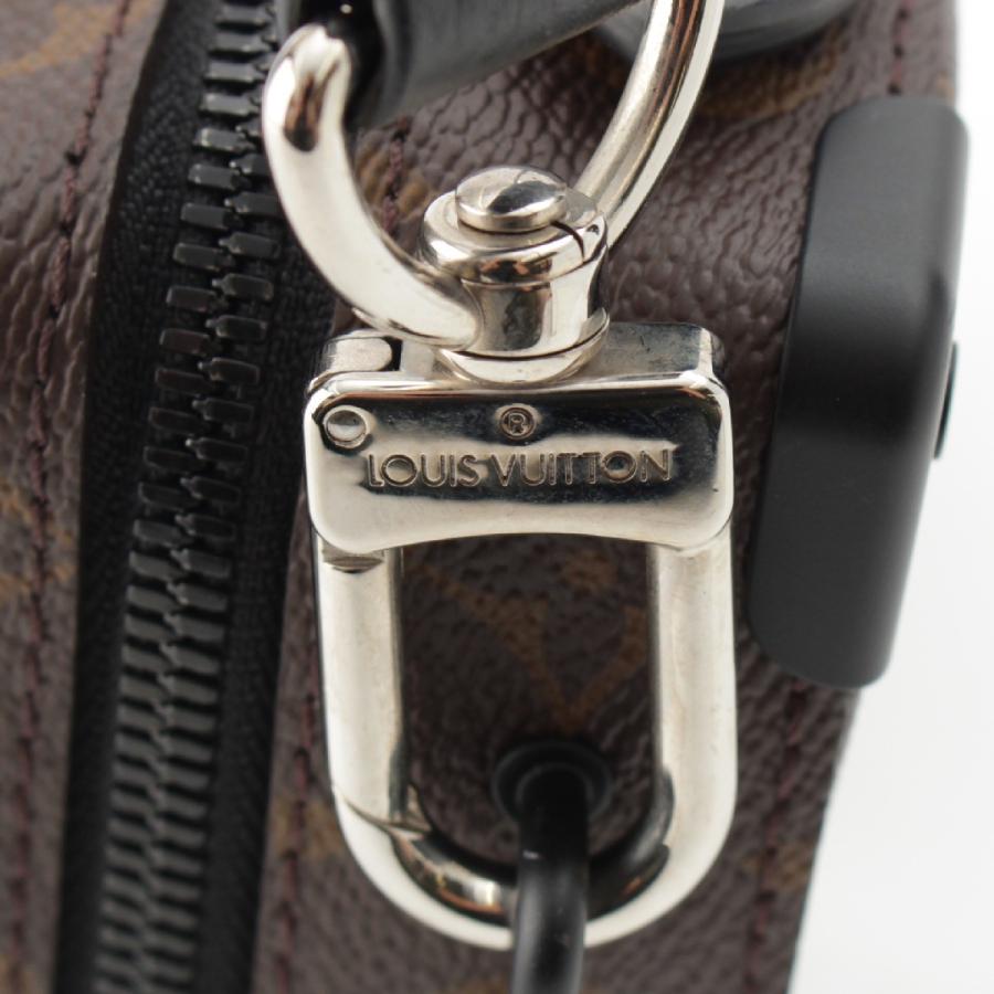 LOUIS VUITTON ルイヴィトン レザー モノグラム マカサー ソフト  