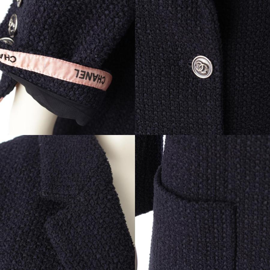 CHANEL（シャネル） 21年 コットン ツイード ココボタン ロゴライン