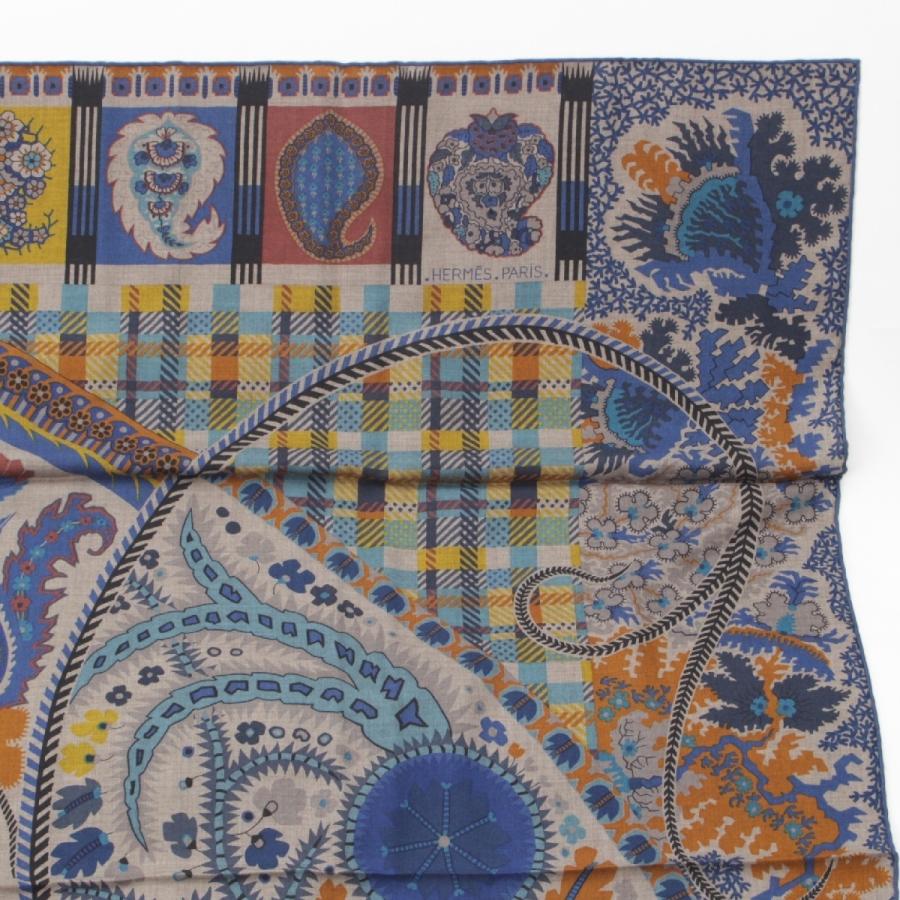 HERMES（エルメス） カシミヤ×シルク カレジェアン 140 Paisley