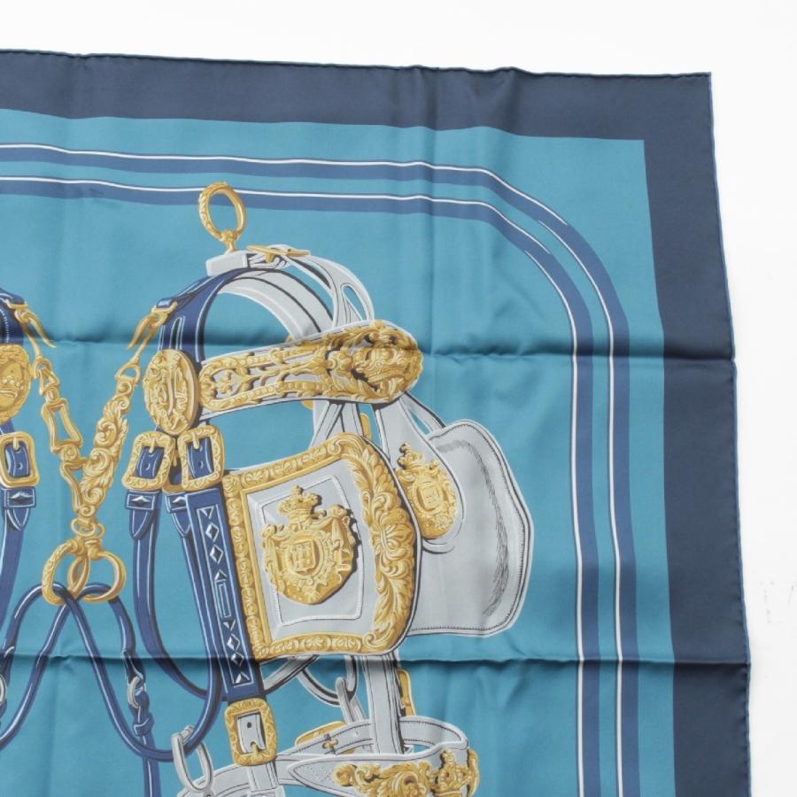 【新品】エルメス　スカーフ　カレ90ダブルフェイスBRIDES de GALA HERMES（エルメス） カレ90 シルク ダブルフェイス BRIDES DE GALA