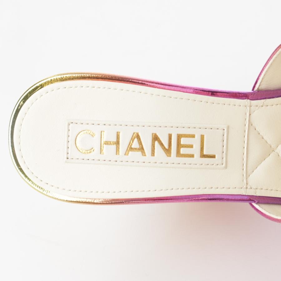 CHANEL ココマーク ウェッジソール サンダル CHANEL（シャネル） 24C ココマーク ウェッジソール サンダル G45444