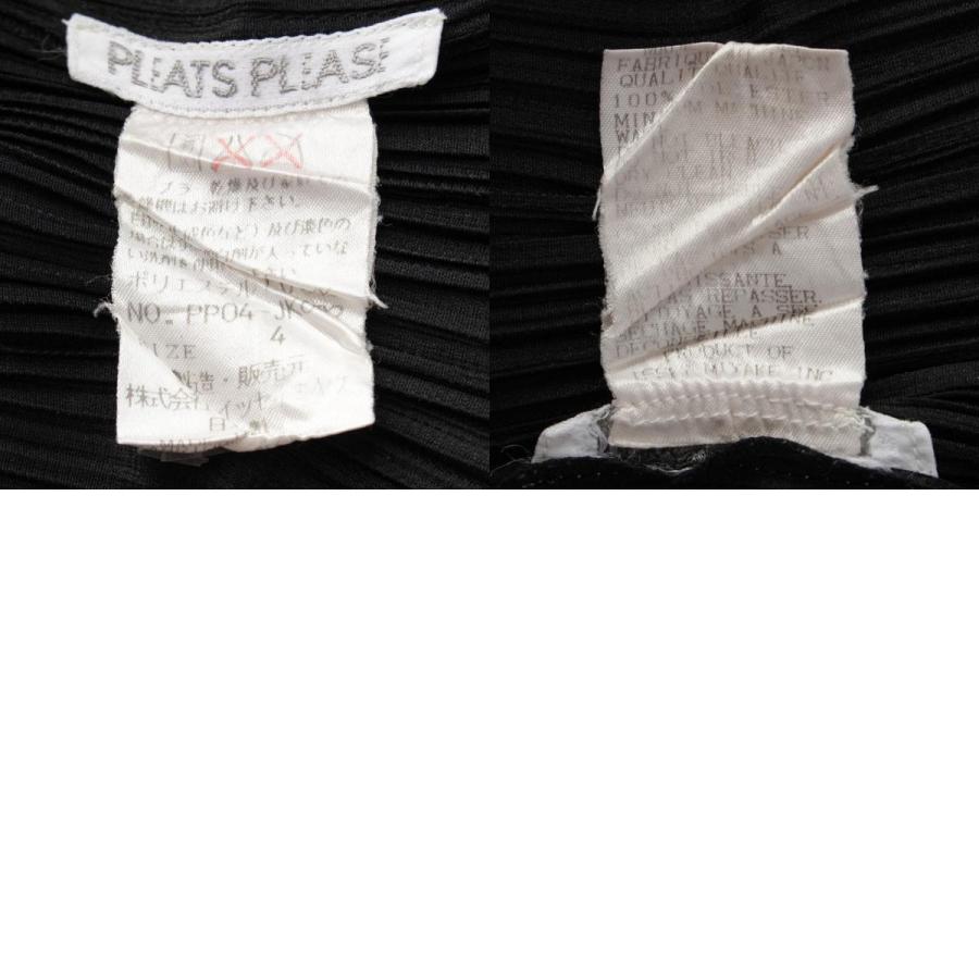 プリーツプリーズ イッセイミヤケ ポリエステル 長袖 クルーネック