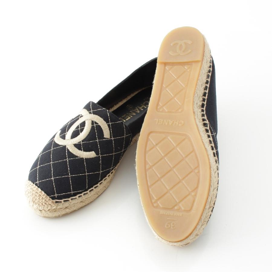CHANEL（シャネル） キャンバス ココマーク マトラッセ エスパドリーユ