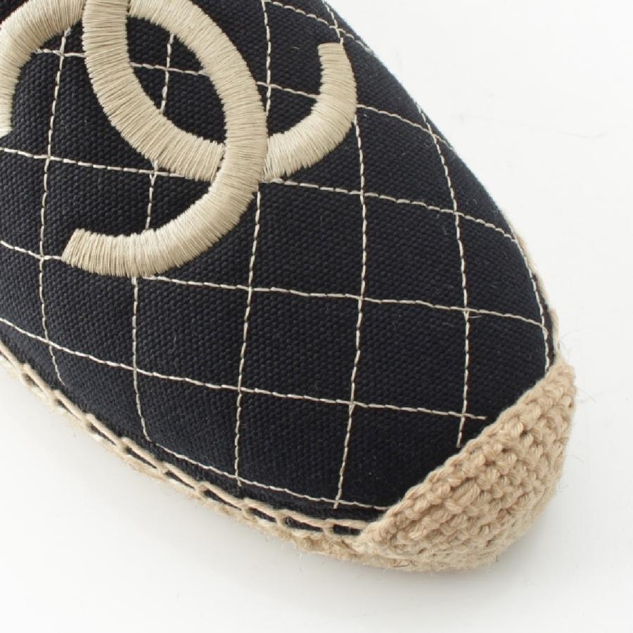 CHANEL シャネル キャンバス ココマーク マトラッセ エスパドリーユ