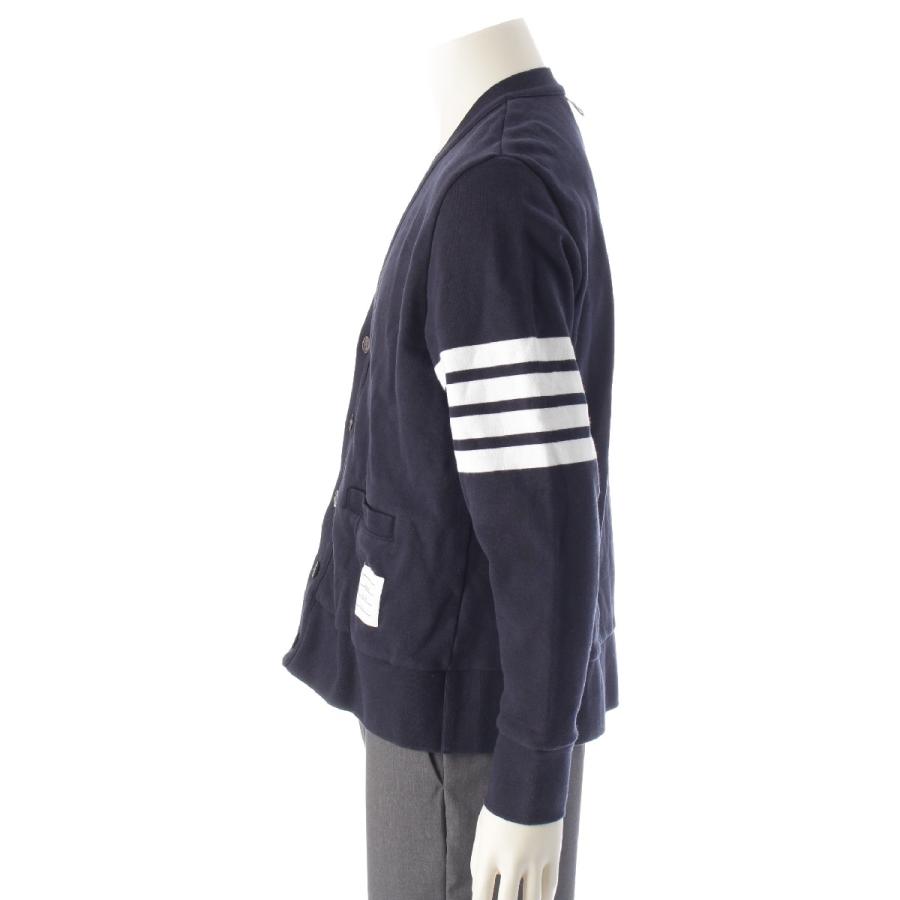 THOM BROWNE（トム ブラウン） 4bar コットン ライン Vネック 