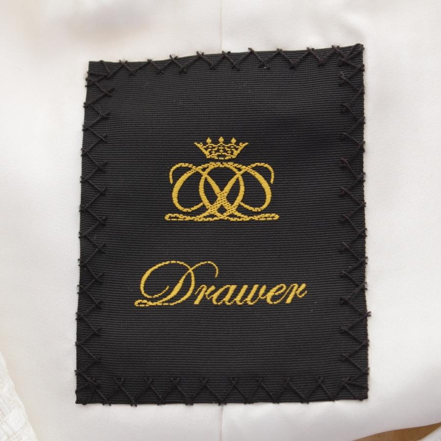 美品✨Drawer ドゥロワー　エンブロハーフスリーブ　ブラウス　トップス M.SUMMER1 エンブロイダリーハーフスリーブブラウス