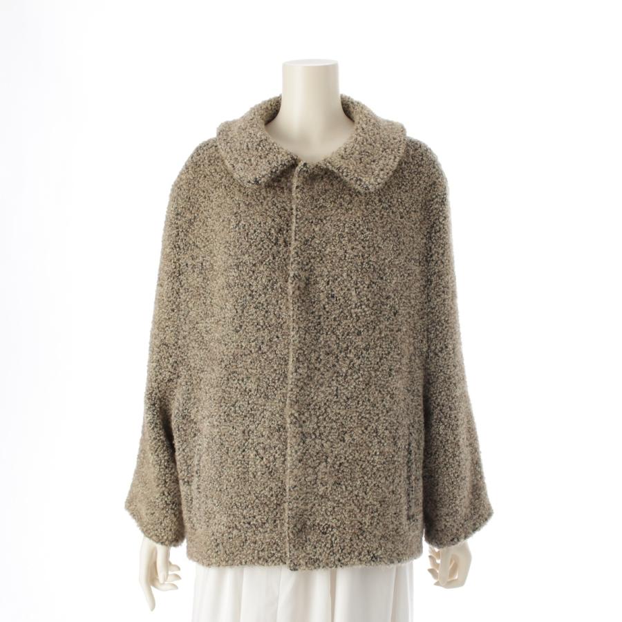 Y's - ワイズ ヨウジヤマモト Yohji Yamamoto ウール ナイロン ボア ブルゾン ジャケット アウター YI-J07-101 ベージュ【中古】 Y's（ワイズ） ヨウジヤマモト Yohji Yamamoto ウール ナイロン ボア