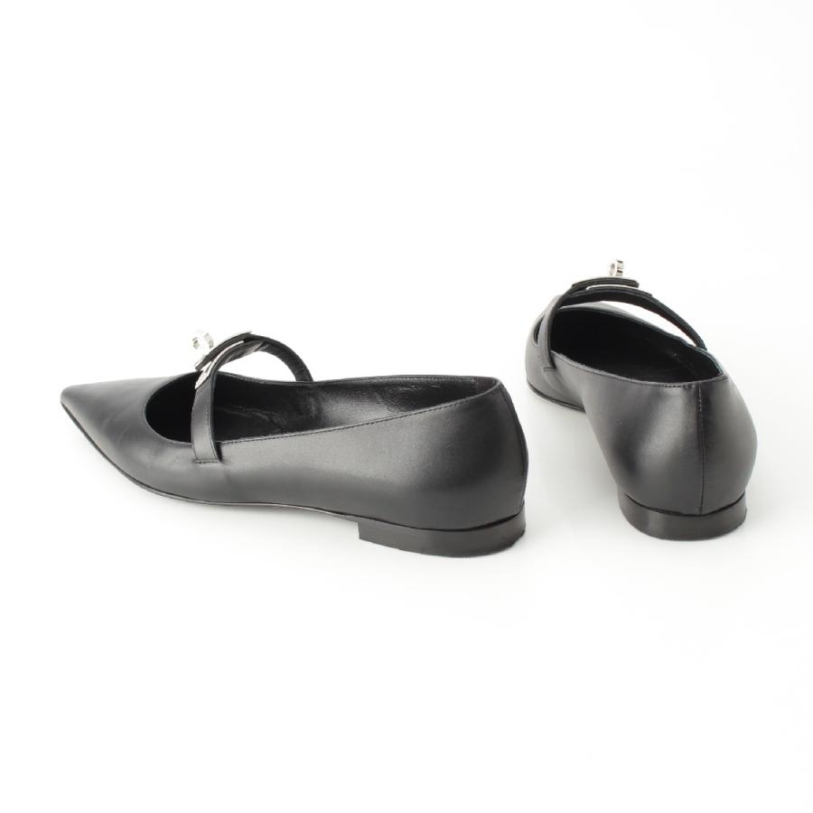 HERMES エルメス ケリー ポインテッドトゥ フラット バレエ シューズ