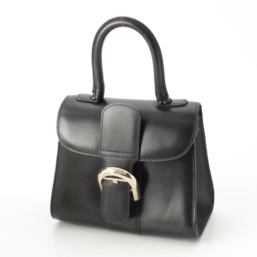 Delvaux デルヴォー ショルダーバッグ レザー 黒 ブラック ミラー 収納 DELVAUX デルヴォー ブリヨン ミニ レザー ミラー付き 2way