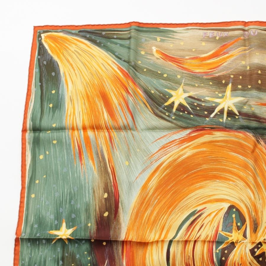 HERMES（エルメス） カレ90 シルク FEUX DU CIEL 天の火 スカーフ
