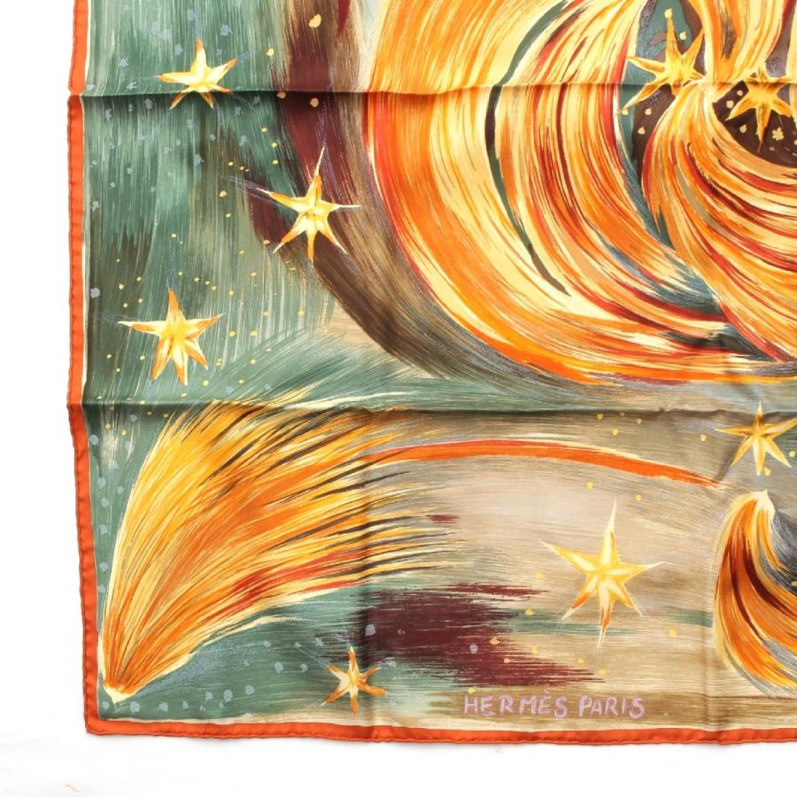 HERMES（エルメス） カレ90 シルク FEUX DU CIEL 天の火 スカーフ