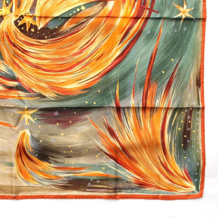 HERMES（エルメス） カレ90 シルク FEUX DU CIEL 天の火 スカーフ