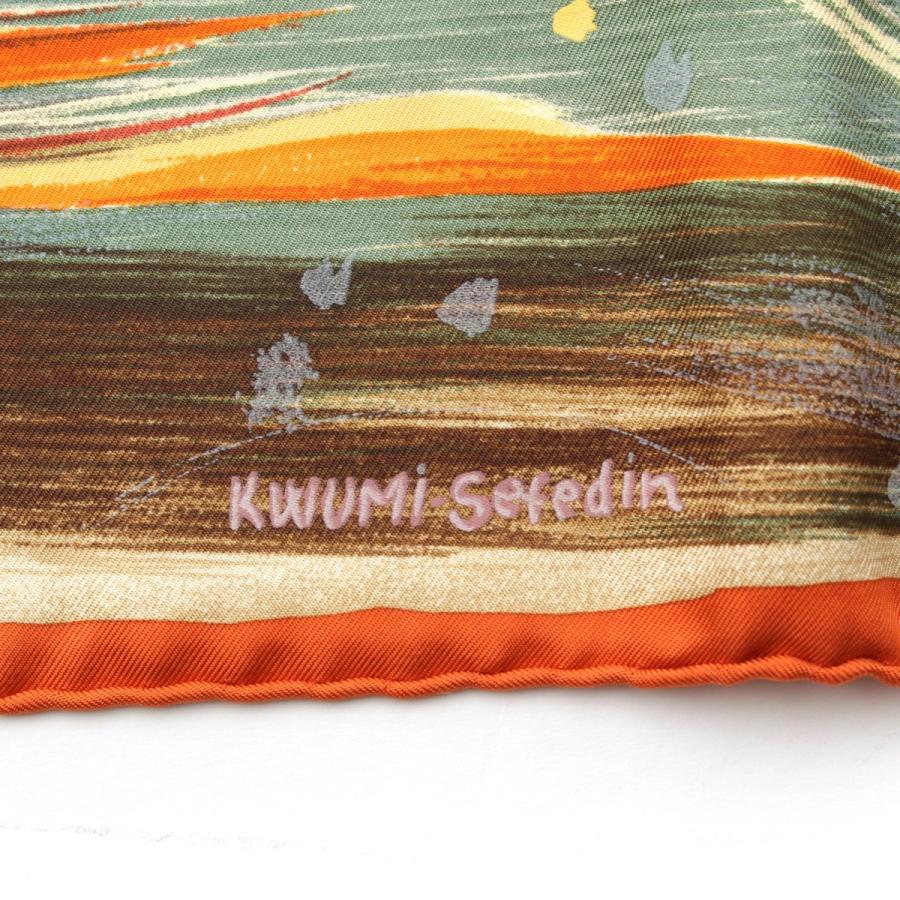 HERMES（エルメス） カレ90 シルク FEUX DU CIEL 天の火 スカーフ