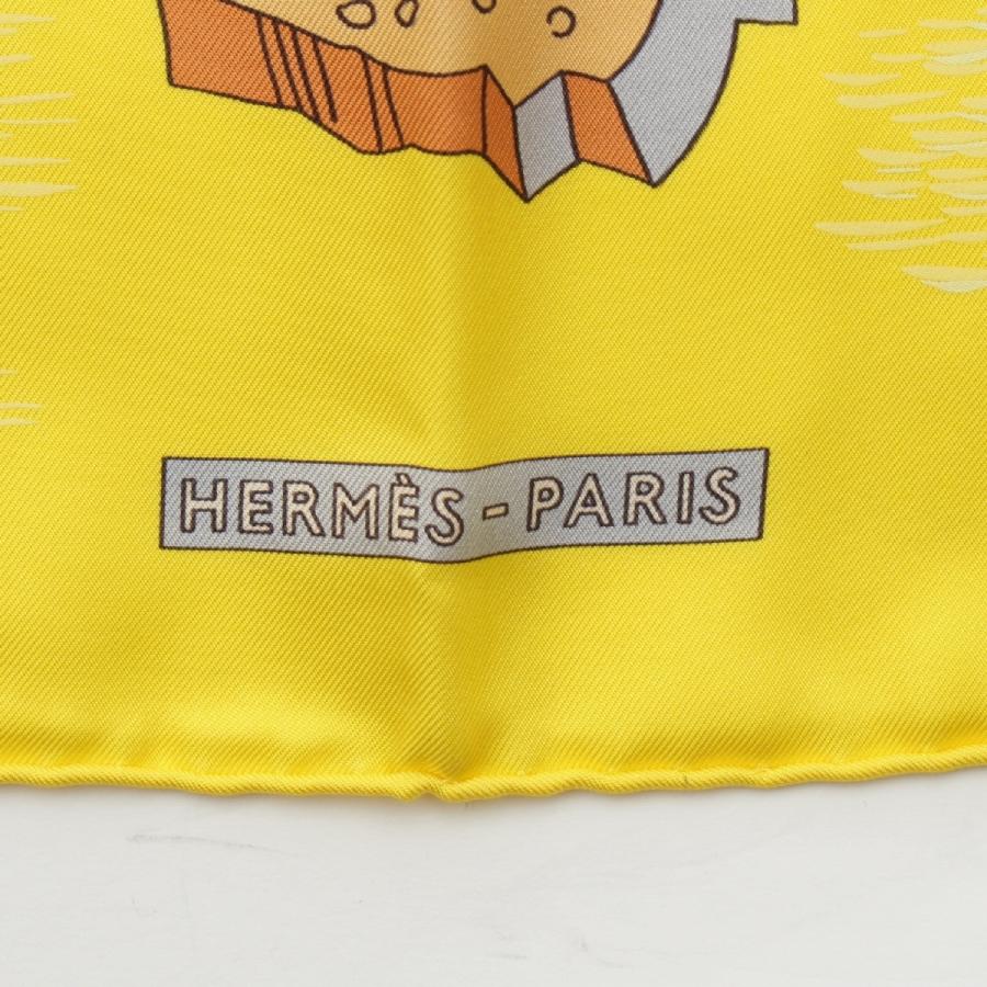 HERMES（エルメス） カレ90 シルク Bouteilles a la Mer ボトルシップ