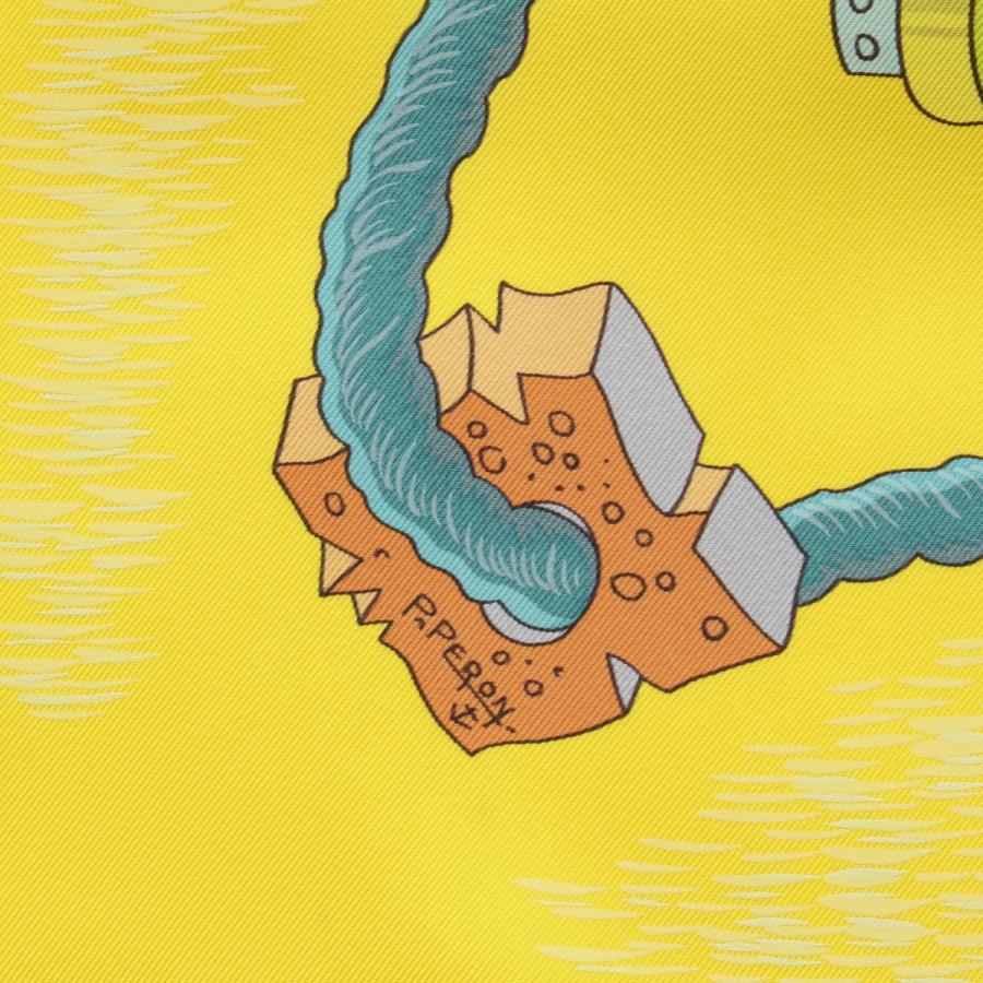 HERMES（エルメス） カレ90 シルク Bouteilles a la Mer ボトルシップ