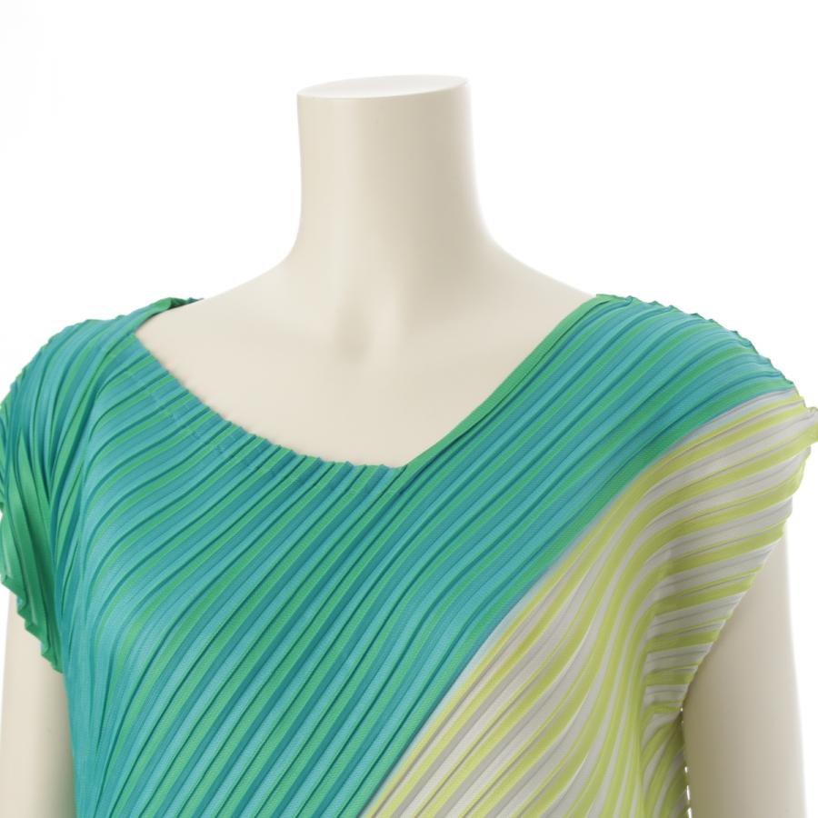 プリーツプリーズ イッセイミヤケ 15年 斜めプリーツ ワンピース PP53