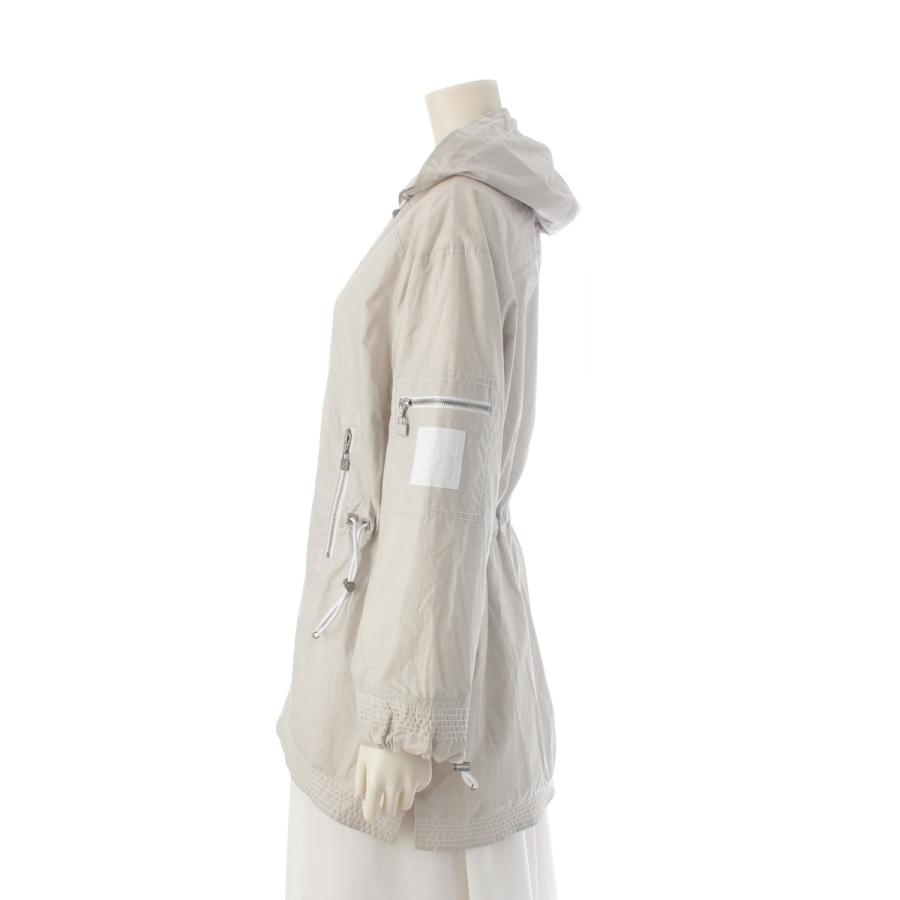 CHANEL - シャネル 04P コットン ココマーク ジップアップ テクニカル パーカー アウター グレー 38【中古】 CHANEL（シャネル） 04P コットン ココマーク ジップアップ テクニカル