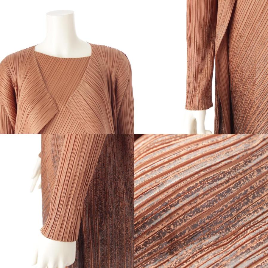 プリーツプリーズ イッセイミヤケ 14年 メタリックプリント  