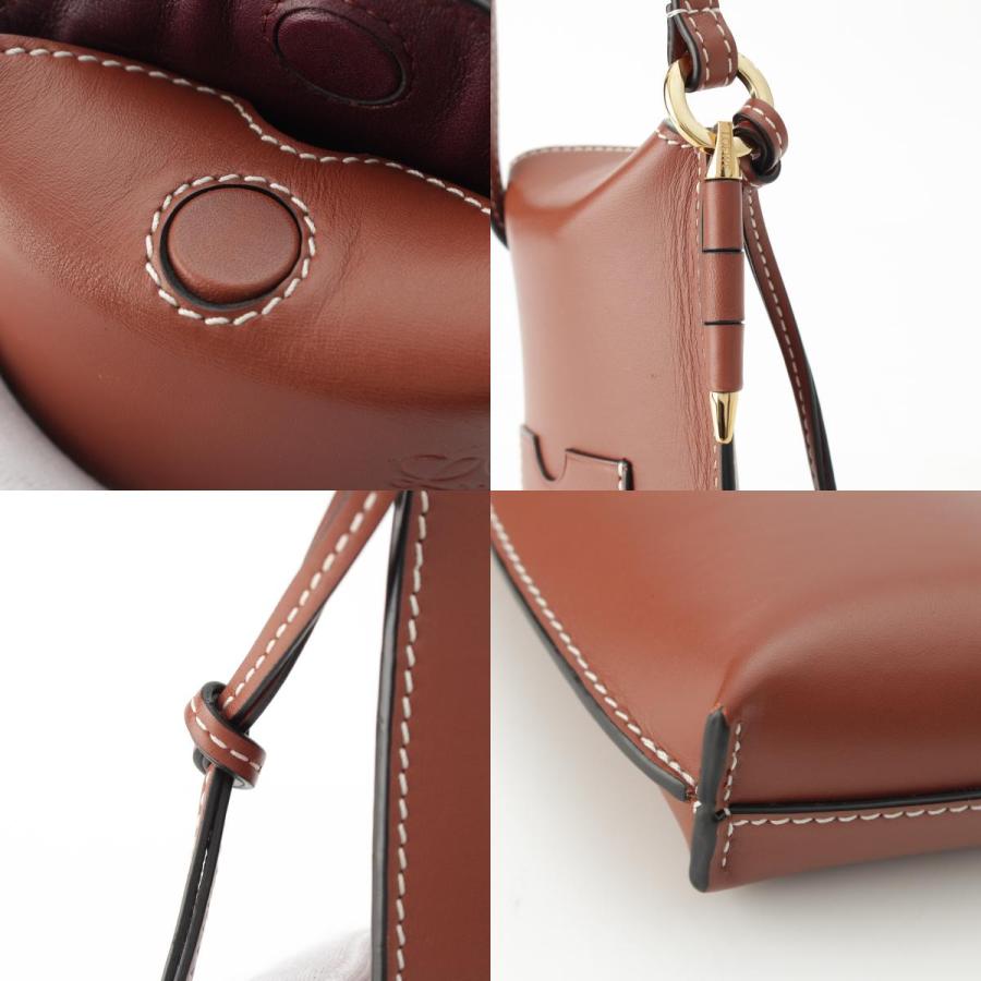 LOEWE　ロエベ　アナグラム ブラウン ゲートポケット　ショルダーバッグ LOEWE ロエベ ショルダーバッグ GATE POCKET ゲート ポケット