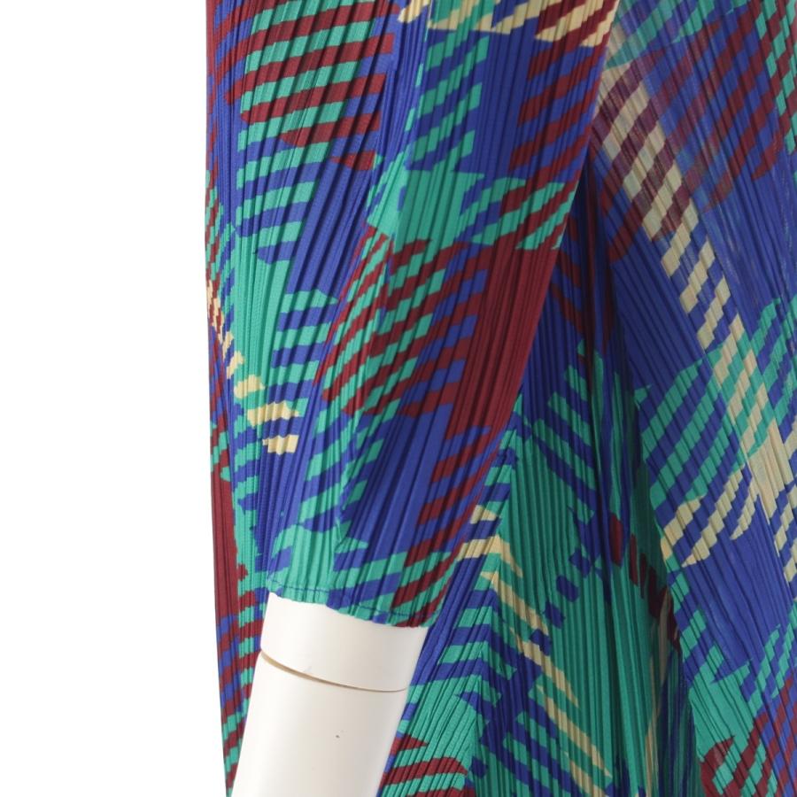 プリーツプリーズ イッセイミヤケ チェック柄 ワンピース PP43-JH685  