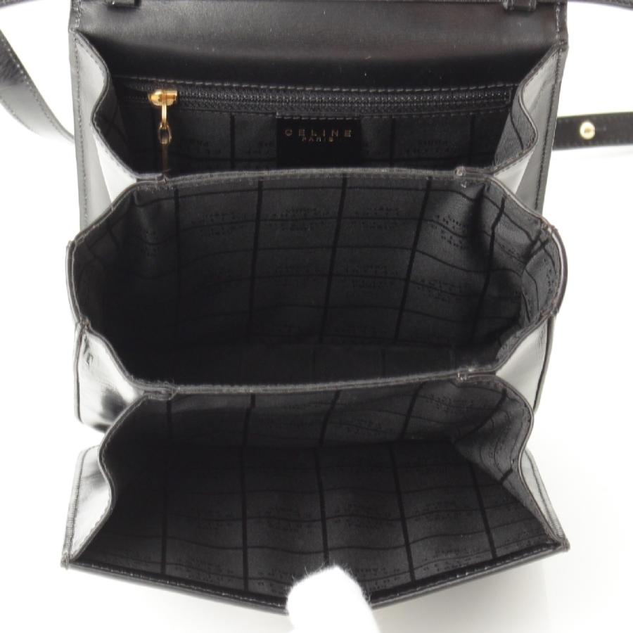 CELINE（セリーヌ） レザー ヴィンテージ 馬車金具 2way ハンドバッグ