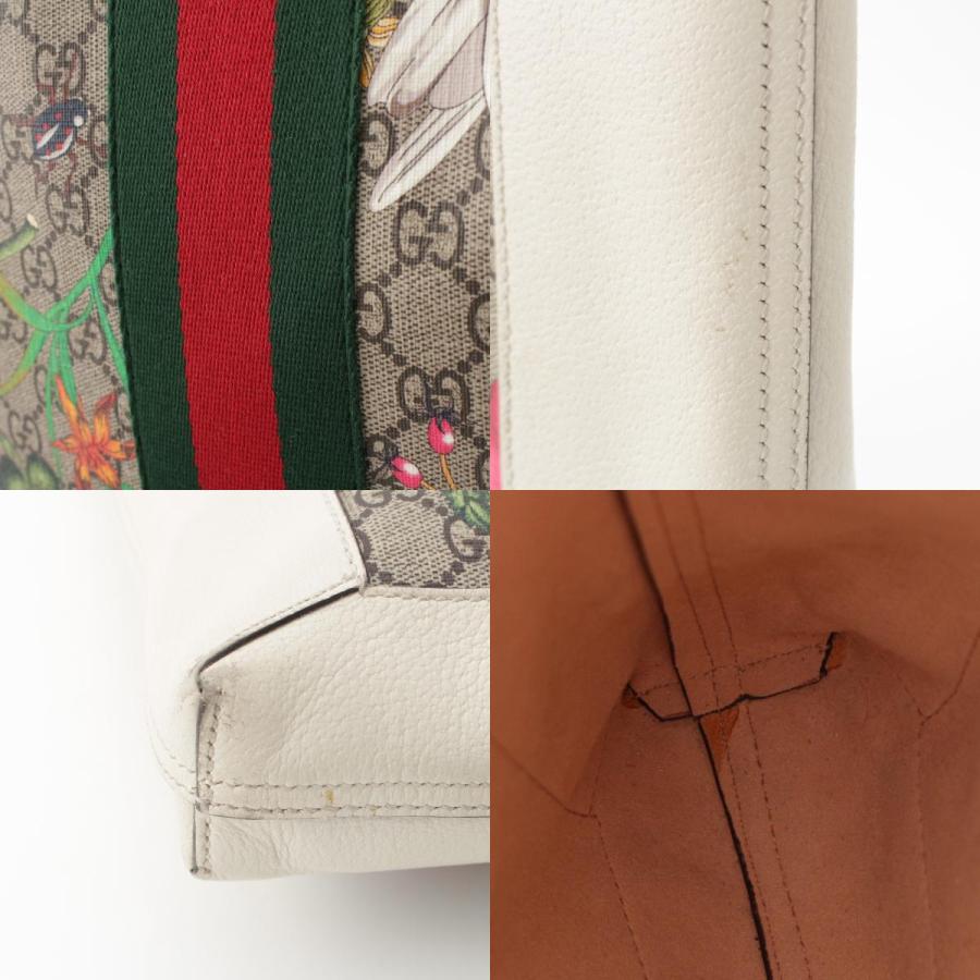 GUCCI（グッチ） GGスプリームキャンバス オフディア フラワー トート