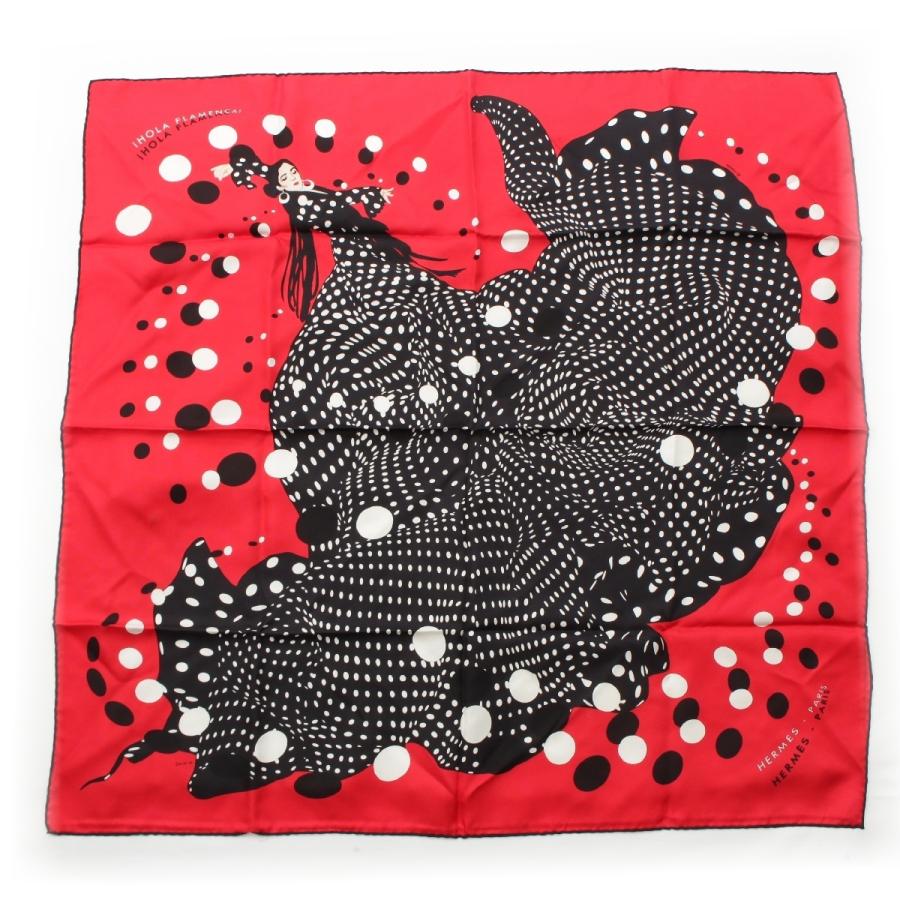 極美品✨エルメス カレ90 Hola Flamencaオラ・フラメンカ スカーフ HERMES（エルメス） シルク カレ90 i HOLA FLAMENCA! オラ・フラメンカ