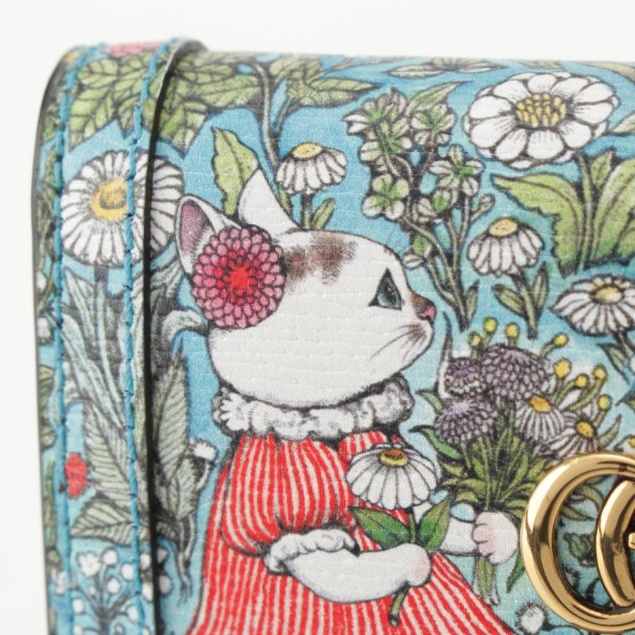 GUCCI（グッチ） ヒグチユウコ 23年 バンブー GGロゴ 花柄 キャット 猫