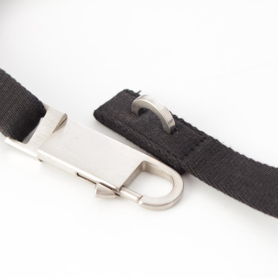 リックオウエンス Disco ディスコ アジャスター ホック ベルト ブラック シルバー【中古】 Rick Owens（リック・オウエンス） Disco ディスコ アジャスター