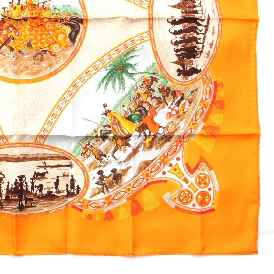 HERMES（エルメス） カレ90 CAVALIERS PEULS プール族の騎手 シルク