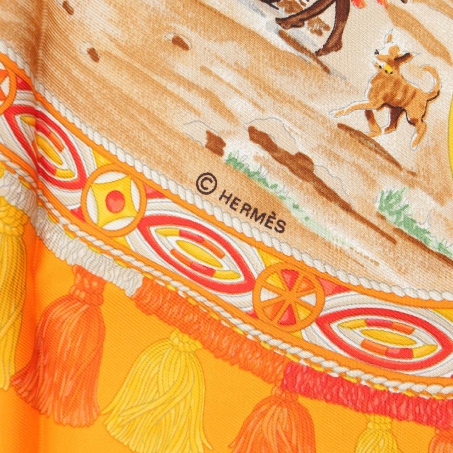 HERMES（エルメス） カレ90 CAVALIERS PEULS プール族の騎手 シルク
