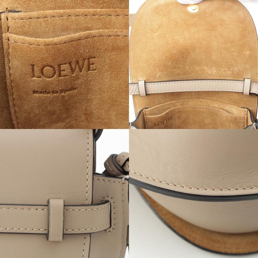 LOEWE（ロエベ） レザー ゲート デュアル ミニ ショルダーバッグ 
