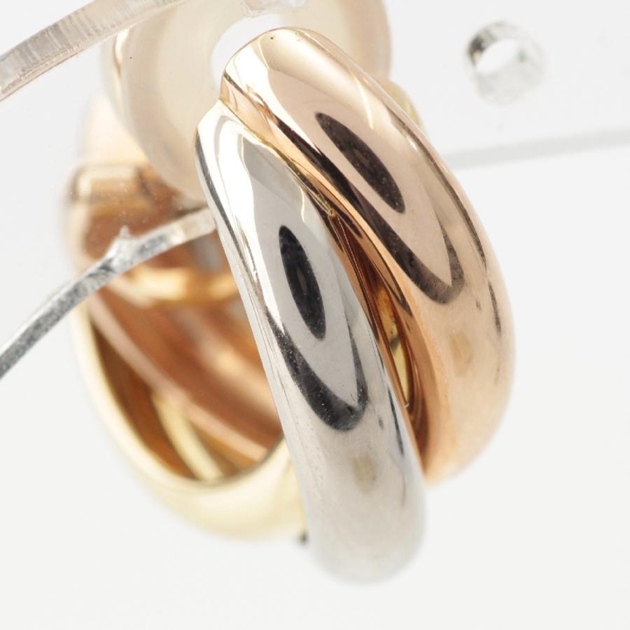 CARTIER トリニティ ループ フープ サークル イヤリング Cartier カルティエ トリニティ ループ フープ サークル 750 18K