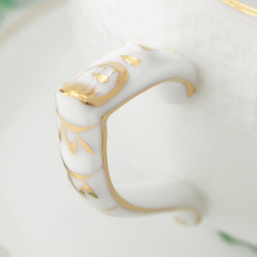 ヘレンド（HEREND） 陶器 アポニーグリーン 6客セット 食器 ホワイト