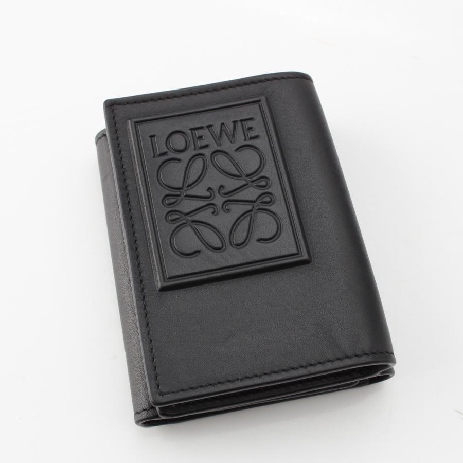 未使用級✨付属付き✨ロエベ 三つ折り財布 トライフォールド レザー ブラック LOEWE（ロエベ） 三つ折り財布 TRIFOLD トライフォールド C565TR2X06