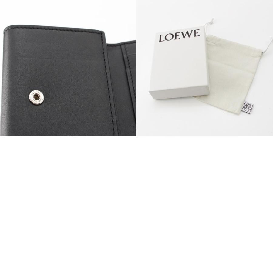 LOEWE ロエベ トライフォールド 三つ折り財布 C565TR2X04 ブラック  