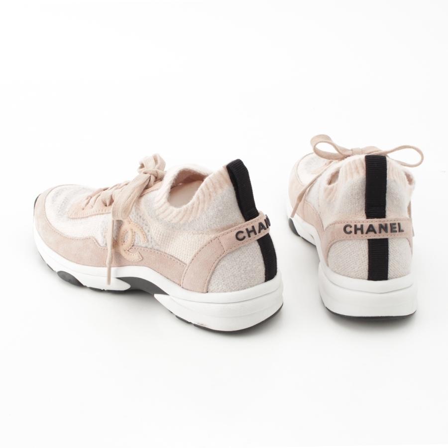 CHANEL（シャネル） 23B ココマーク ニット ソックス スニーカー 