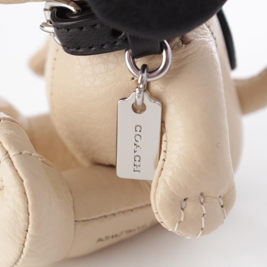 COACH PEANUTS チャーム レザー キーホルダー キーリング 美品 COACH（コーチ） スヌーピー バッグチャーム キーリング 新作 新品