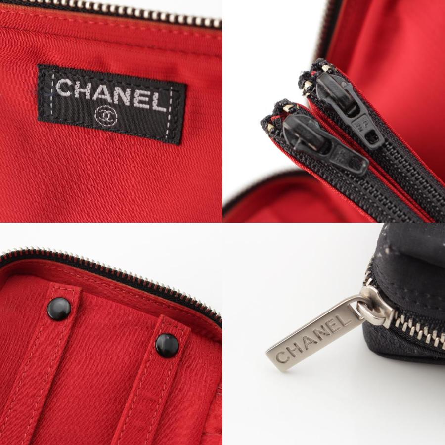 CHANEL シャネル ナイロン トラベルライン ポーチ ブラック【中古