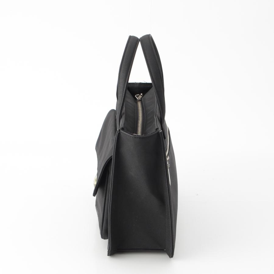 ジャンポールゴルチエ 時計モチーフ ロゴ ミニ ハンドバッグ ブラック  