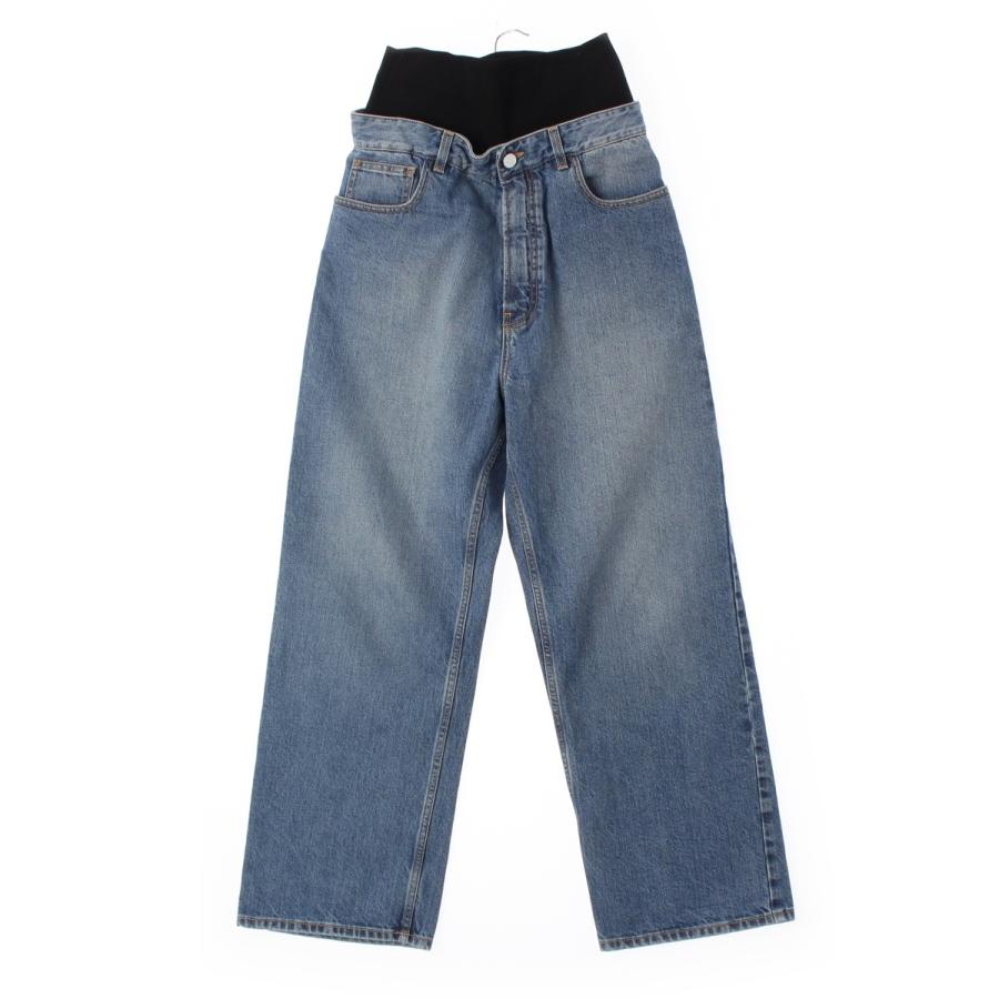 ALAIA（アライア） 24AW ニット バンド ベルト デニムパンツ