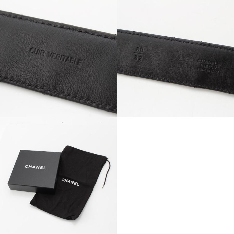 CHANEL（シャネル） B18V レザー ココマーク マトラッセ ベルト 