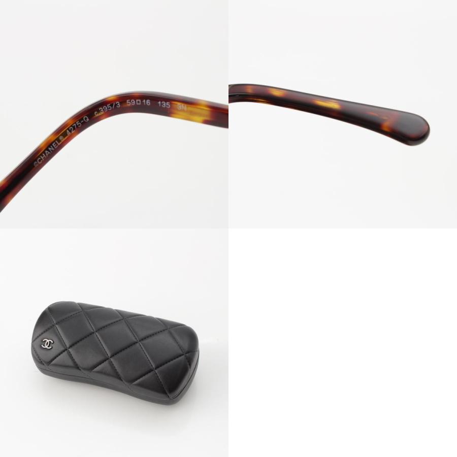 CHANEL シャネル ココマーク サングラス 黒 ゴールド金具 CHANEL - CHANEL サングラス ココマーク ブラック 黒 ゴールド ケース